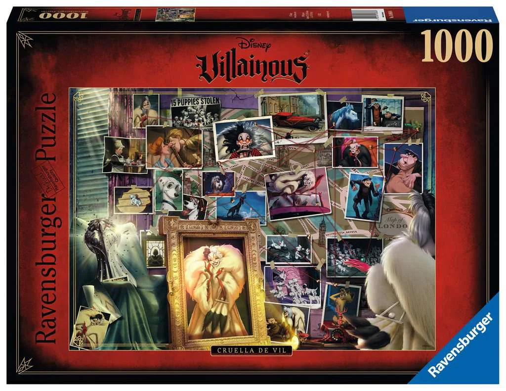 Ravensburger - Villainous Cruella De Vil - 1000 Piece Jigsaw