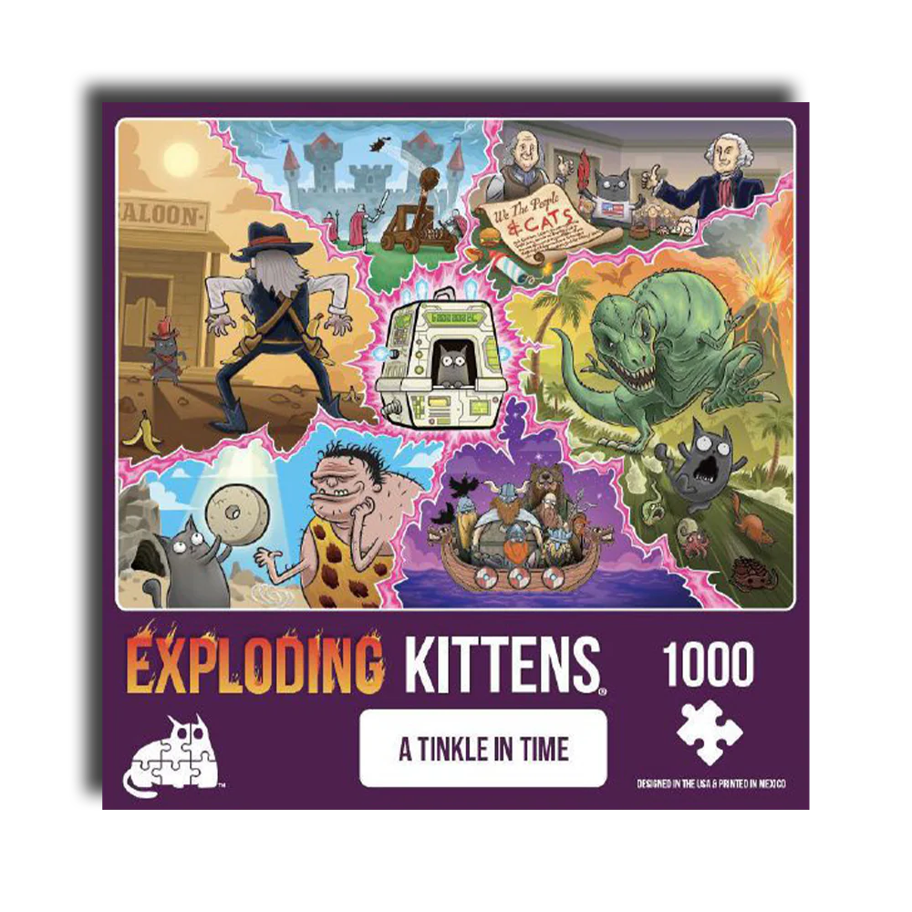 Exploding Kittens Puzzle A Tinkle In Time 1000 Piece Puzzle