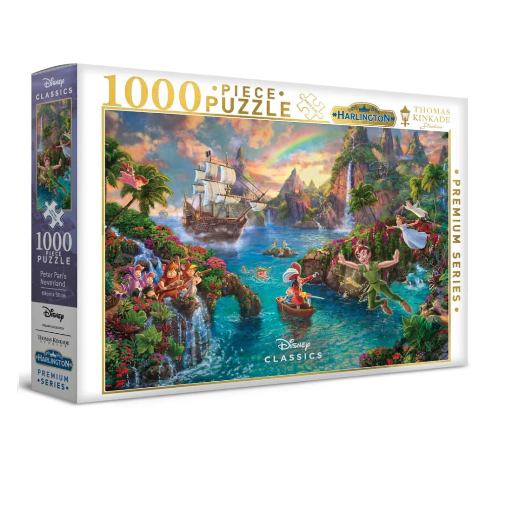 Harlington - Thomas Kinkade Peter Pans Neverland 1000 Piece Jigsaw