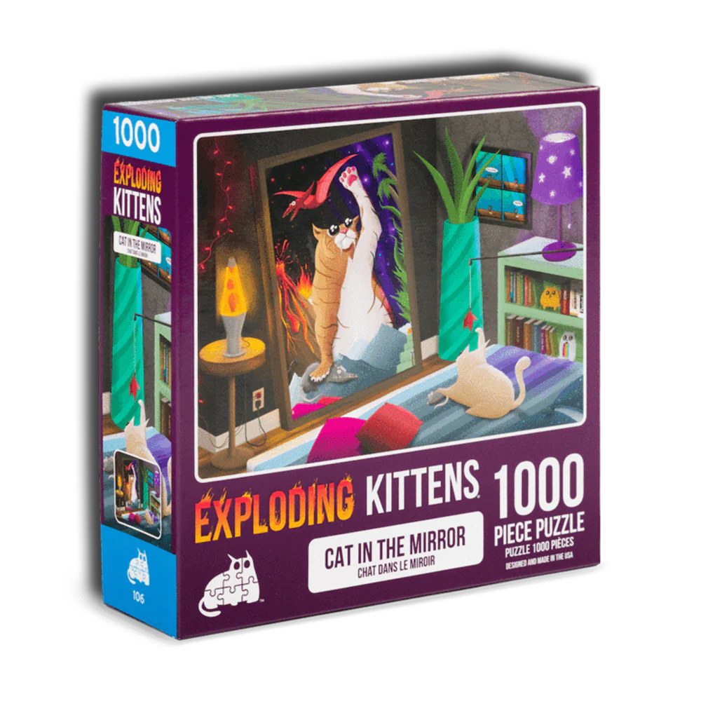 Exploding Kittens Cats in the Mirror 1000 Piece Jigsaw