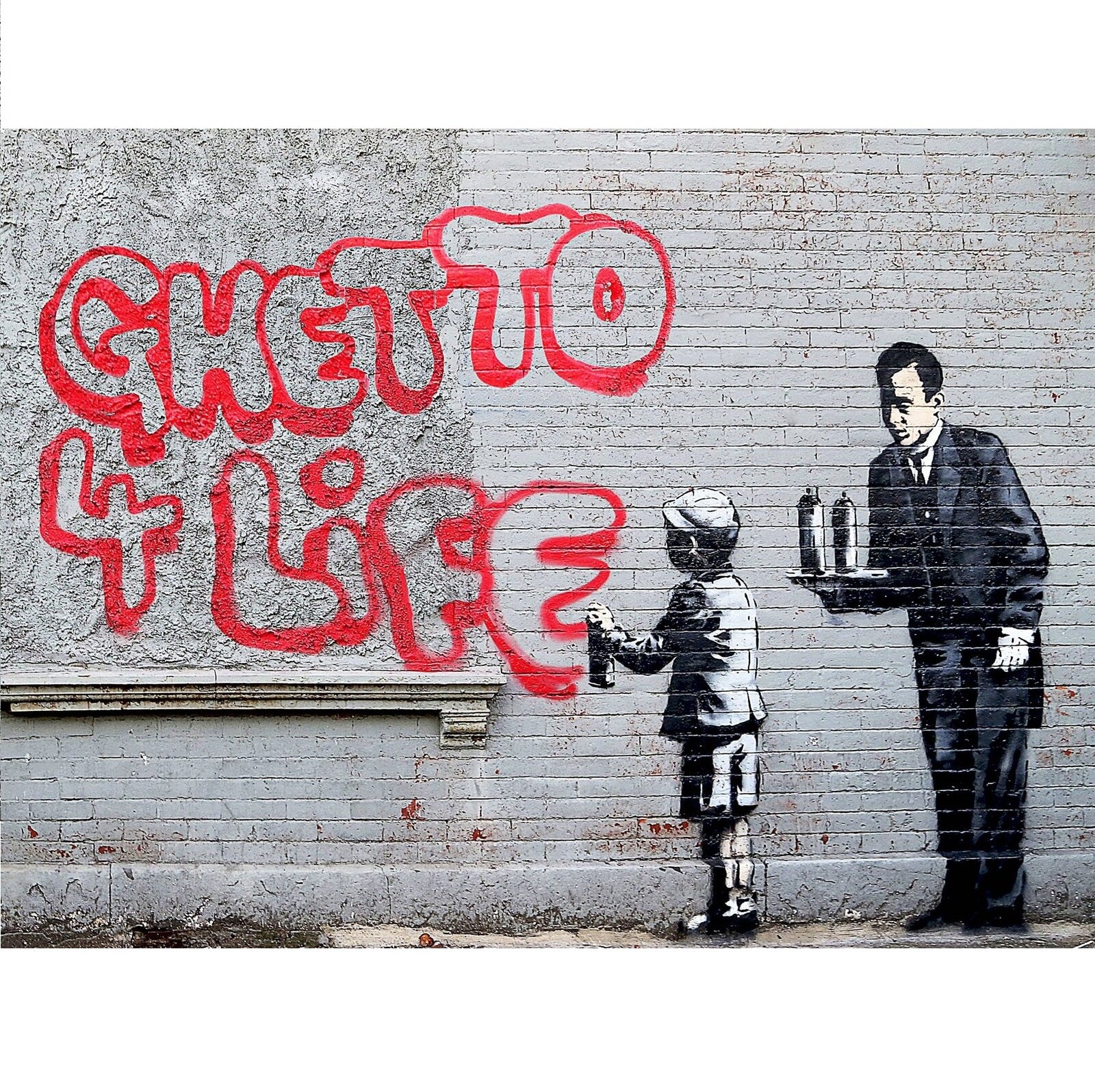 Bansky Urban Art Ghetto 4 Life 1000 Piece Jigsaw