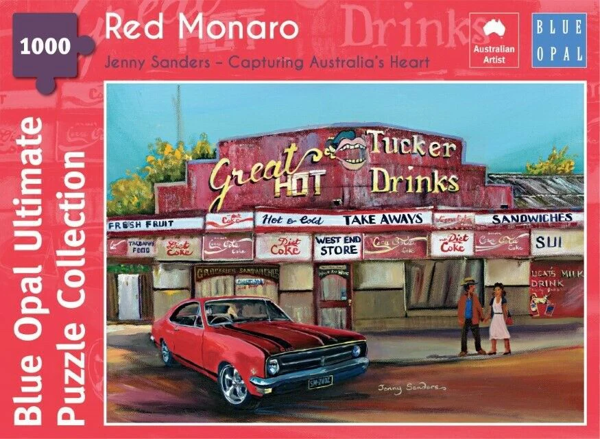 Blue Opal - Jenny Sanders Red Monaro 1000 Piece Jigsaw