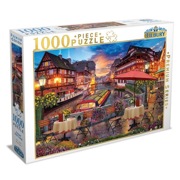 Tilbury - Sunset Over Canal Puzzle 1000 Piece Jigsaw