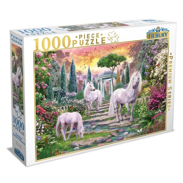 Tilbury - Classical Garden Unicorns Puzzle 1000 Piece Jigsaw