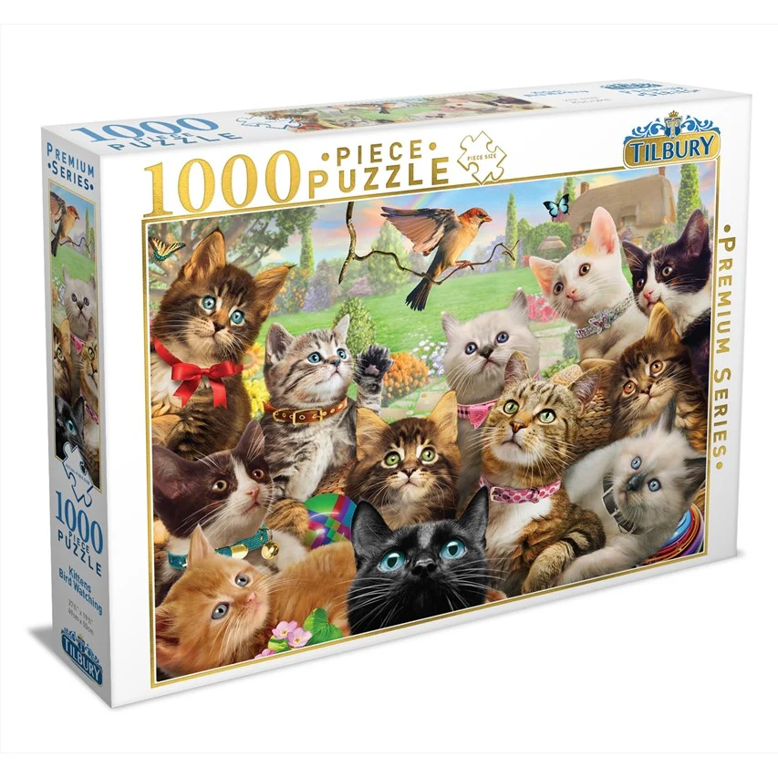 Tilbury - Kittens Bird Watching Puzzle 1000 Piece Jigsaw