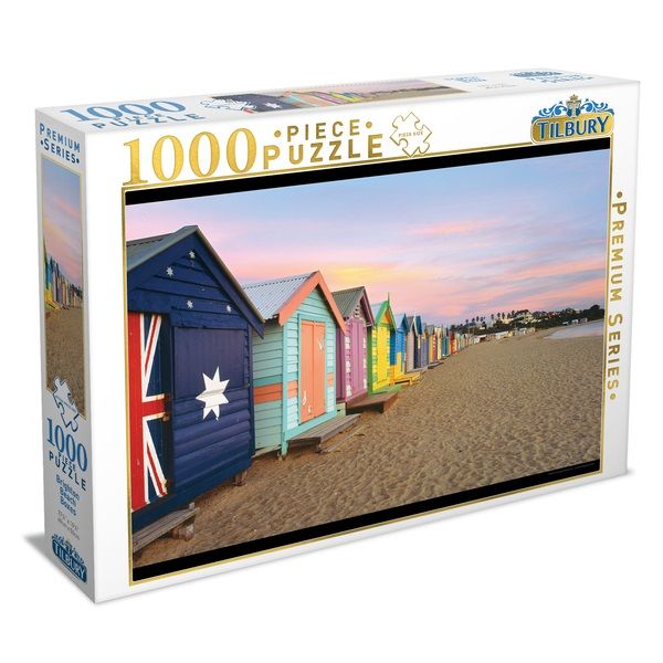 Tilbury - Brighton Beach Boxes Puzzle 1000 Piece Jigsaw