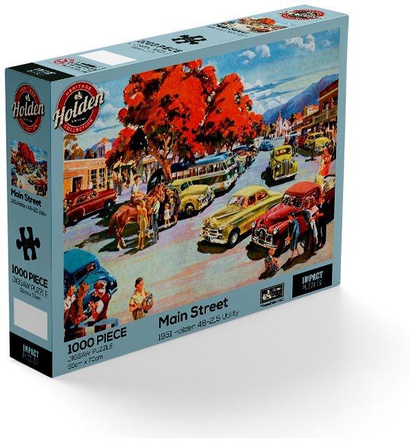 Impact Puzzle Main Street 1951 Holden 48-215 Utility 1000 Piece Jigsaw