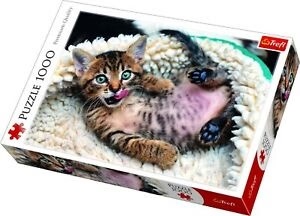 Trefl - Cheerful Kitten 1000 Piece Jigsaw