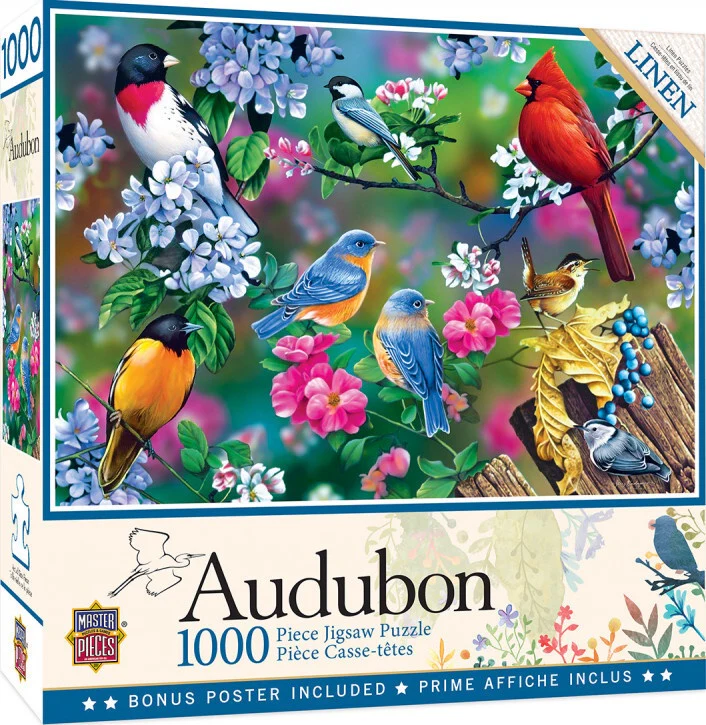 MasterPieces - Audubon Songbird Collage 1000 Piece Jigsaw