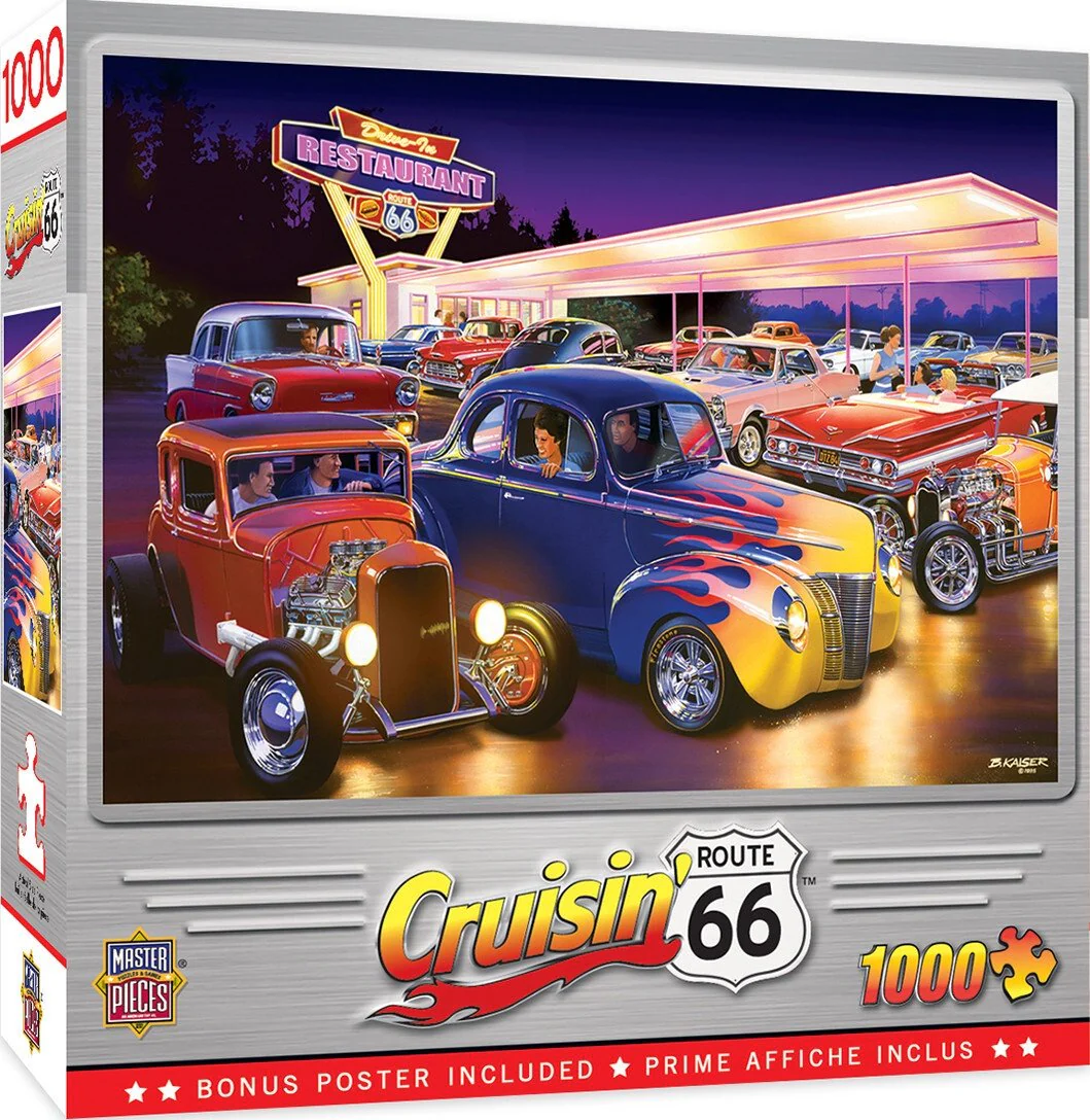 MasterPieces - Cruisin Friday Night Hot Rods 1000 Piece Jigsaw
