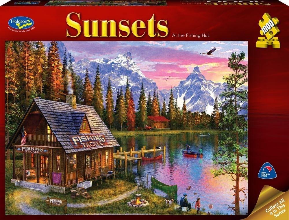 Holdson - Sunsets 3 At The Fishing Hut 1000 Piece Jigsaw