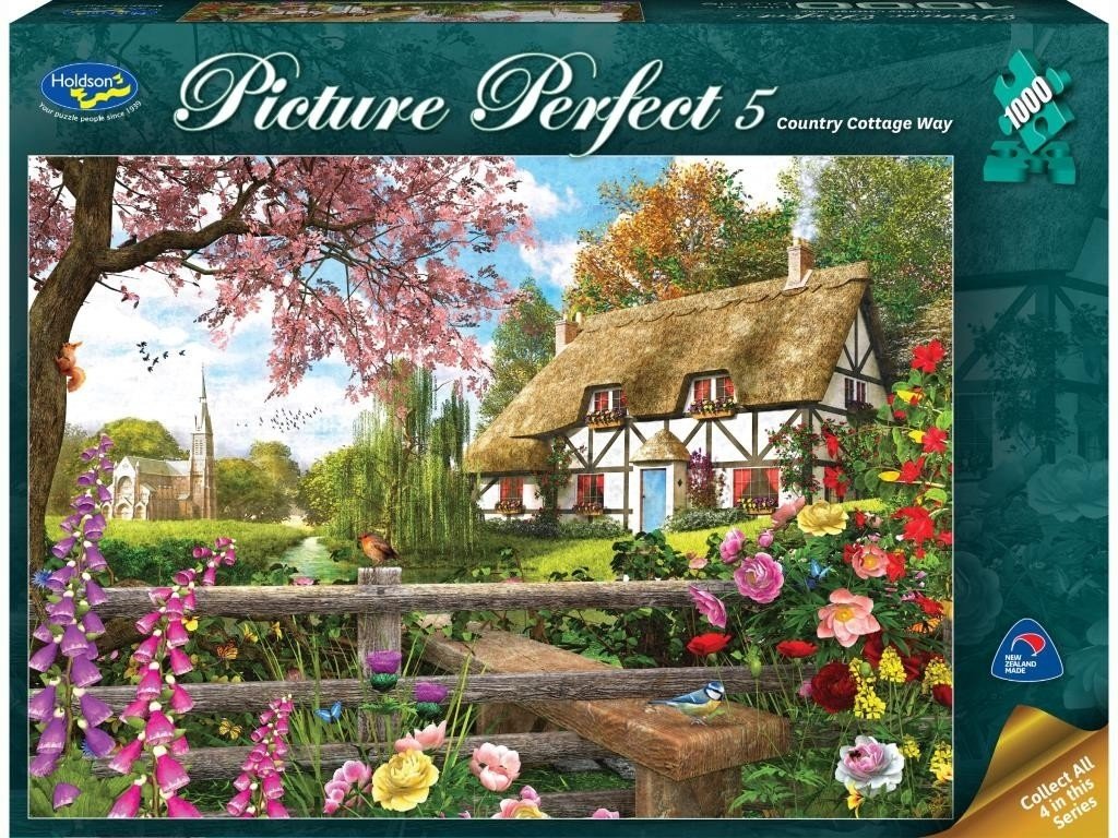Holdson - Picture Perfect Country Cottage Way 1000 Piece Jigsaw