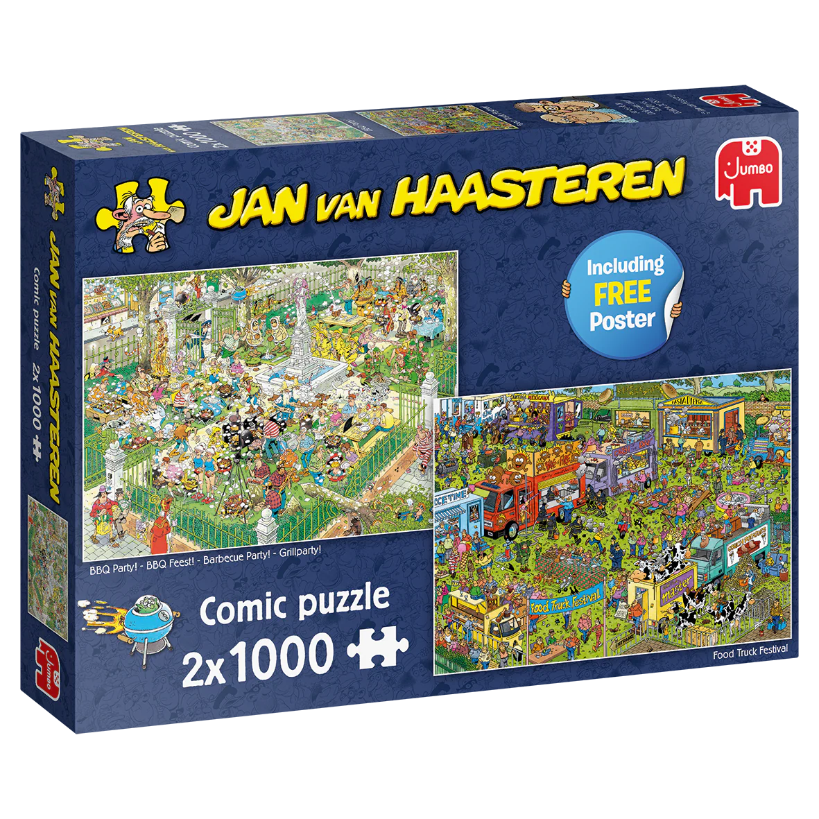 Jan Van Haasteren - Food Festival 2x1000 Piece Jigsaw