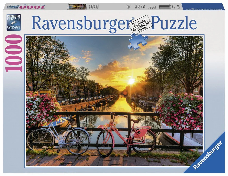 Ravensburger - Bicycles In Amsterdam - 1000 Piece Jigsaw