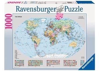 Ravensburger - Political World Map - 1000 Piece Jigsaw
