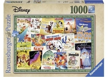 Ravensburger - Disney Vintage Movie Posters - 1000 Piece Jigsaw