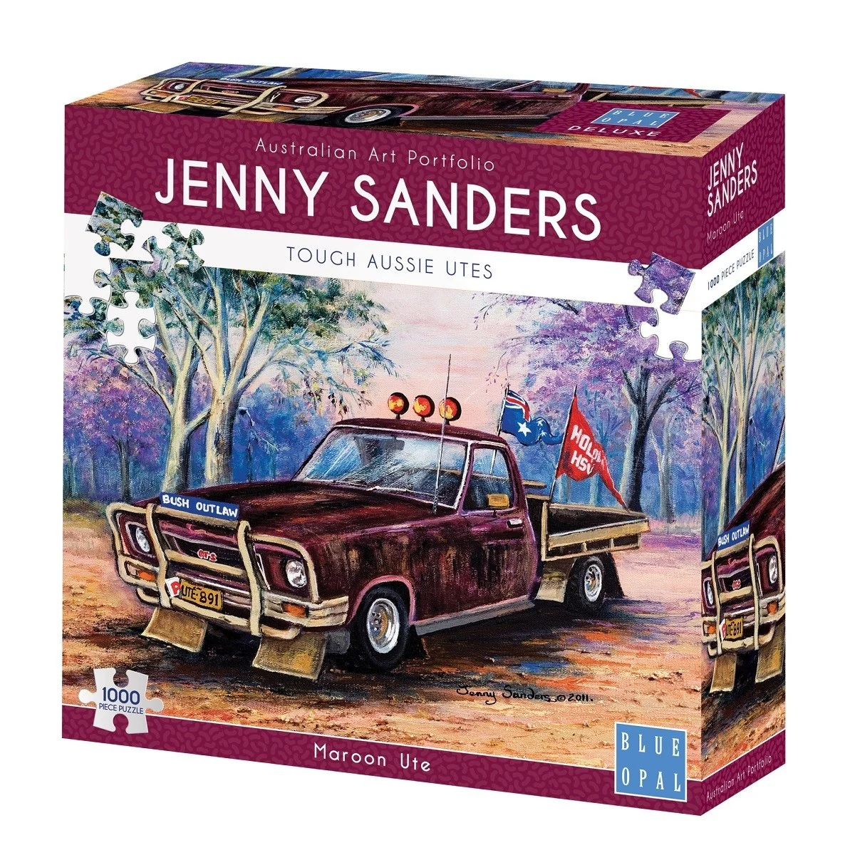 Blue Opal - Maroon Ute 1000 Piece Jigsaw