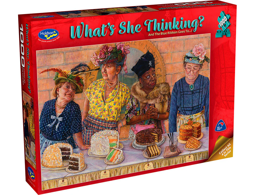 Holdson - Whats She Thinking Blue Ribbon 1000 Piece Jigsaw