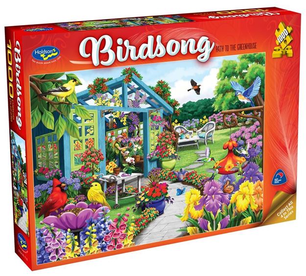 Holdson - Birdsong Greenhouse Path 1000 Piece Jigsaw