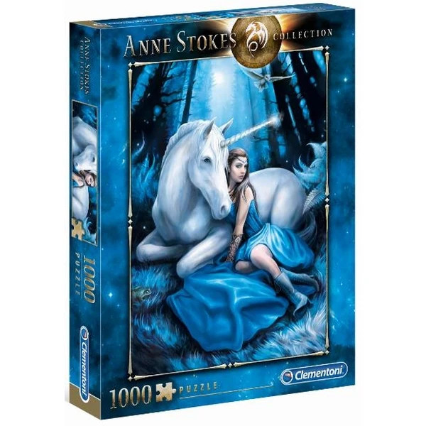 Clementoni - Anne Stokes - Blue Moon 1000 Piece Jigsaw