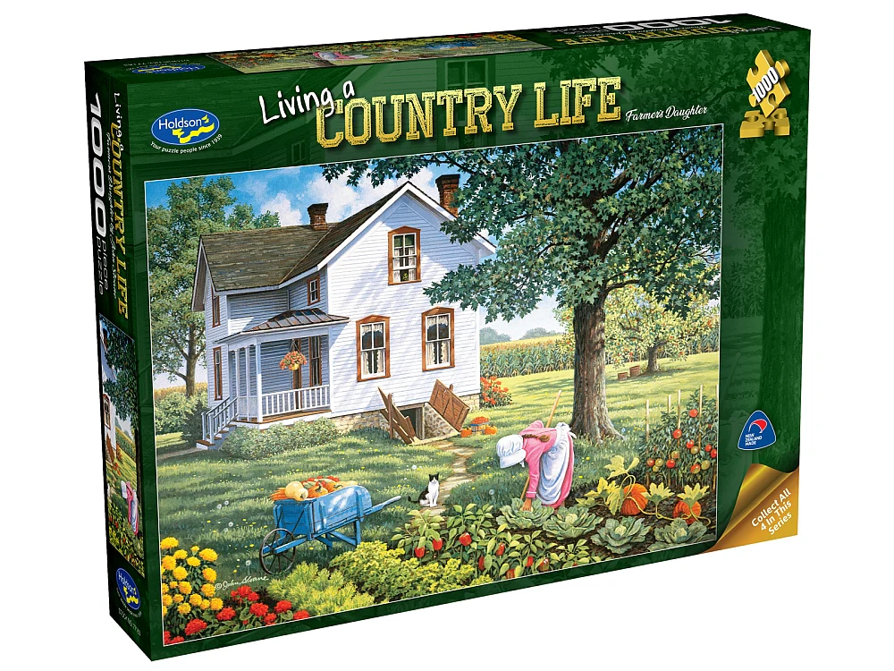 Holdson - Living Country Life Farmers Daughter 1000 Piece Jigsaw