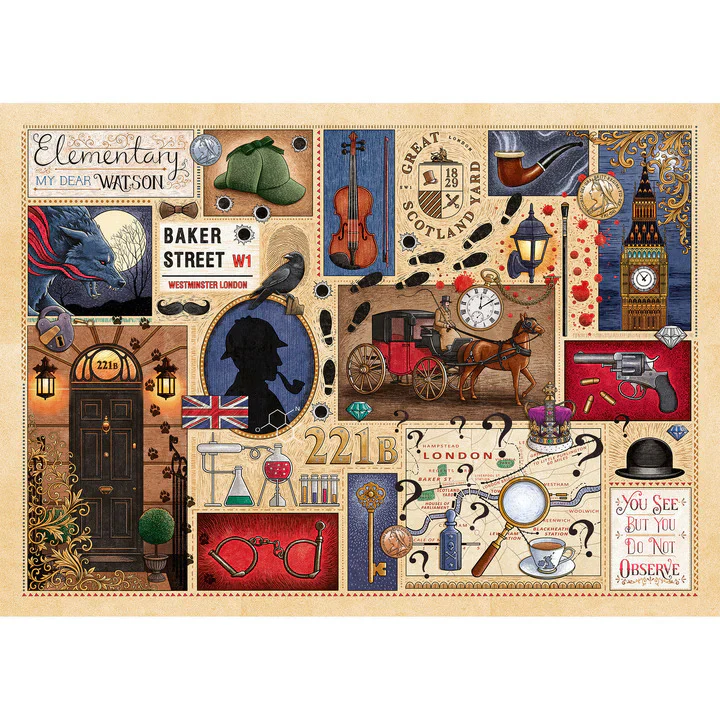 Gibsons - Book Club Sherlock Holmes 1000 Piece Jigsaw