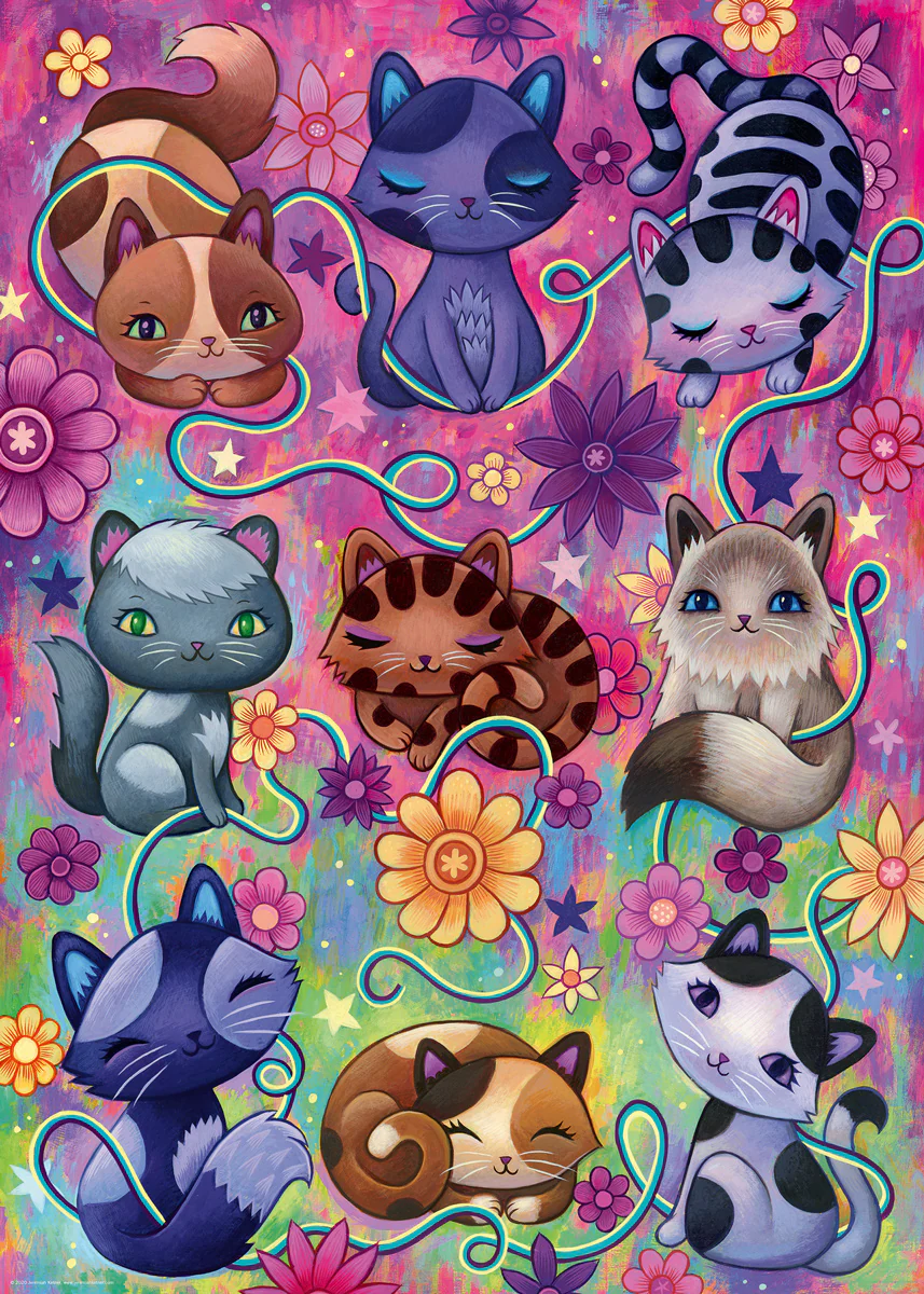 Heye - Dreaming Kitty Cats 1000 Piece Jigsaw