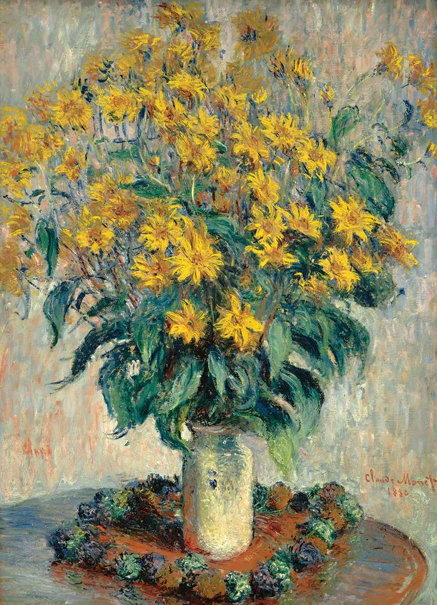 Eurographics - Monet Jerusalem Artichoke Flowers 1000 Piece Jigsaw