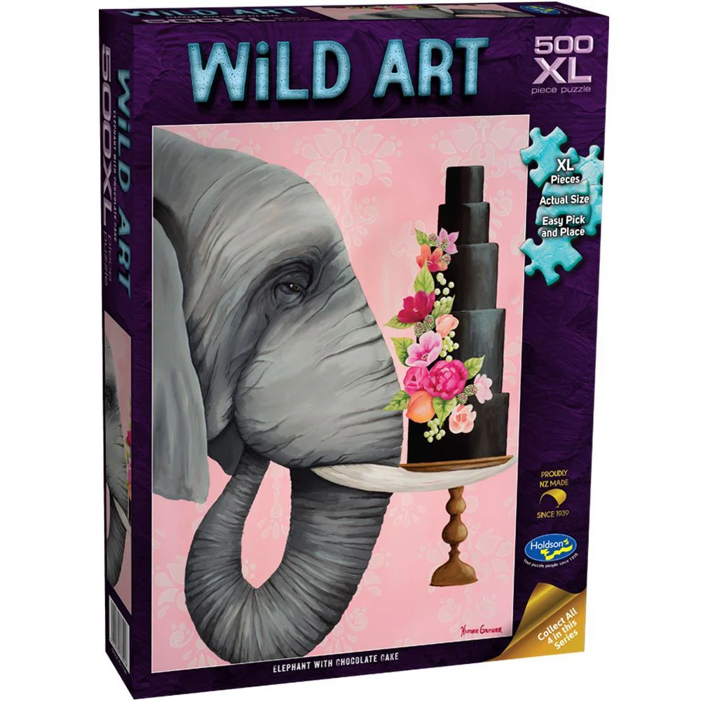 Holdson - Wild Art Elephant 500 Piece Xl Jigsaw