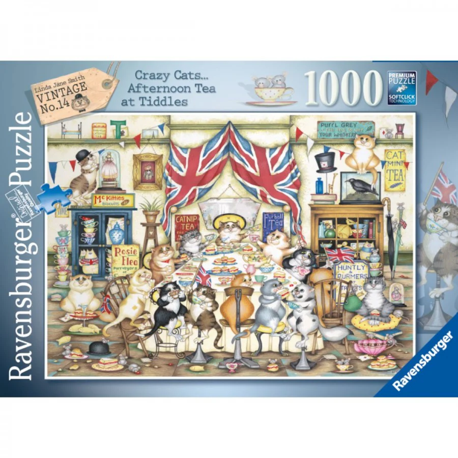 879-ravensburger-crazycats-afternoon-tea-tiddles-1000-piece-jigsaw-1.webp Ravensburger - CrazyCats Afternoon Tea Tiddles 1000 Piece Jigsaw