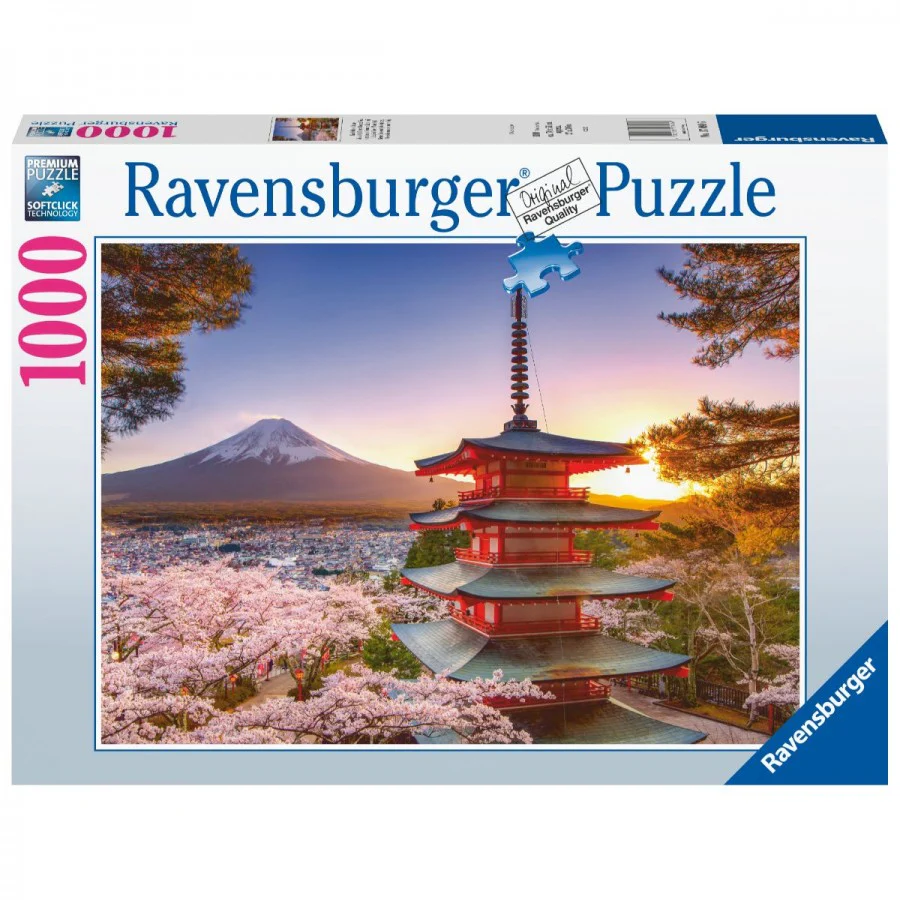 Ravensburger - Mount Fuji Cherry Blossom View 1000 Piece Jigsaw