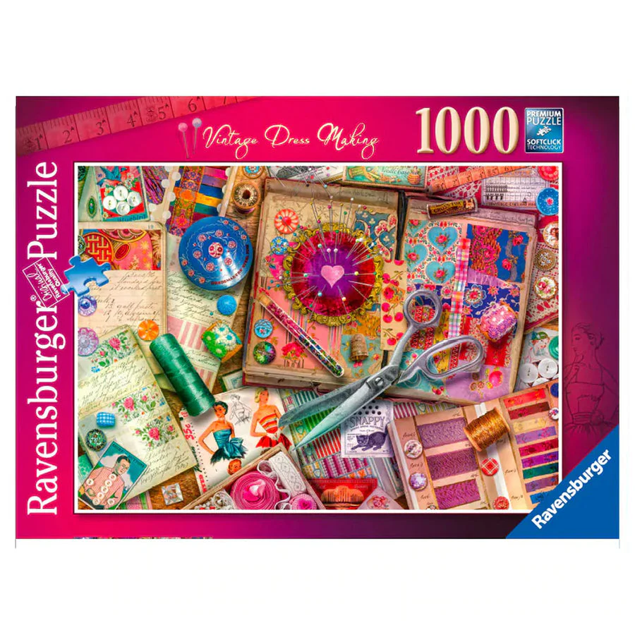 Ravensburger - Vintage Dressmaking - 1000 Piece Jigsaw