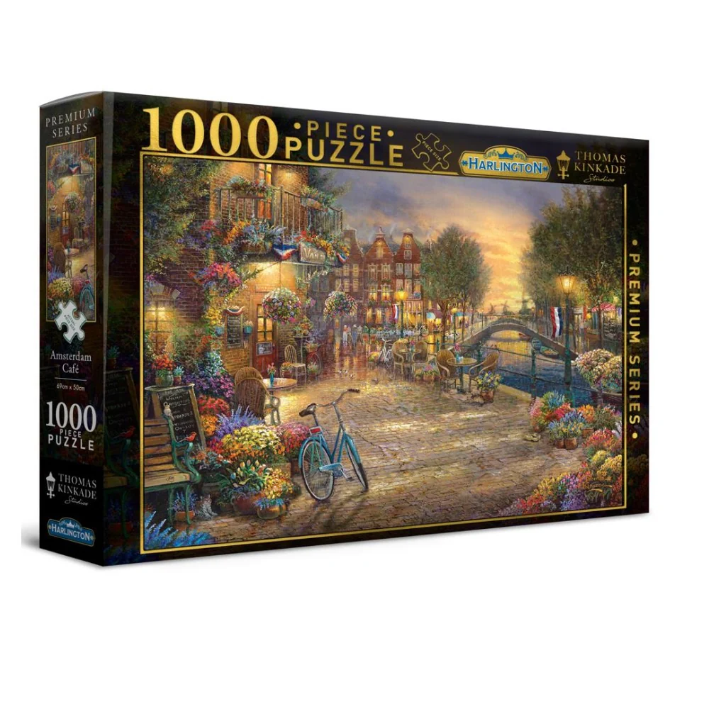 Harlington - Thomas Kinkade Amsterdam Cafe 1000 Piece Jigsaw