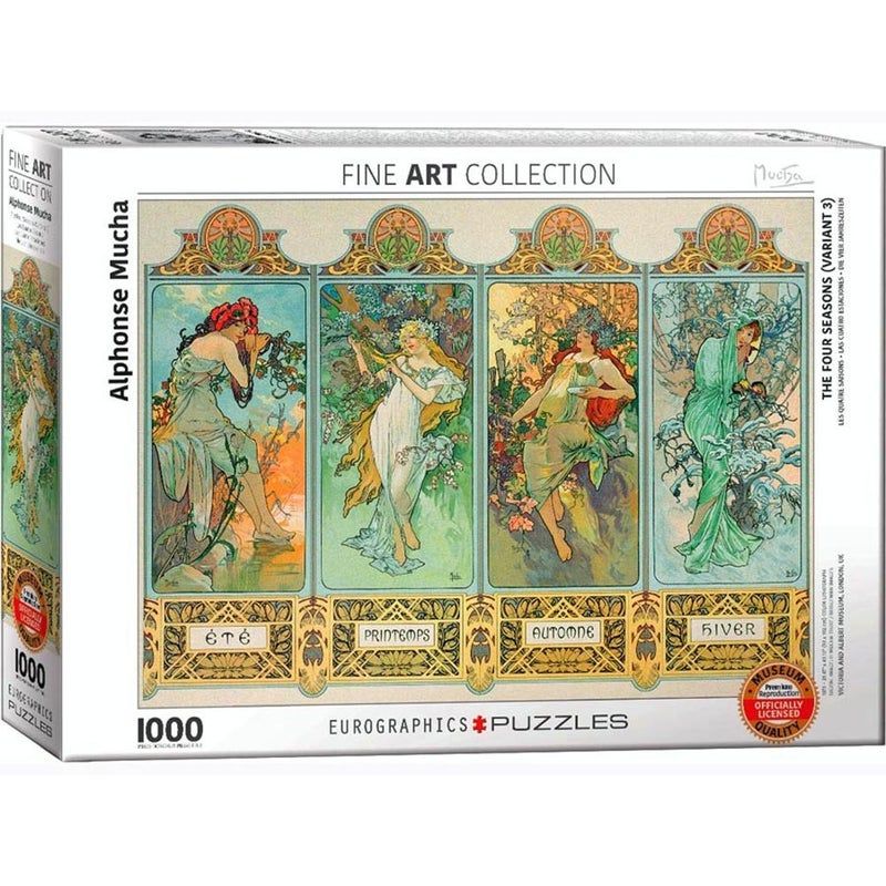 Eurographics - Mucha The four Seasons 1000 Piece Jigsaw