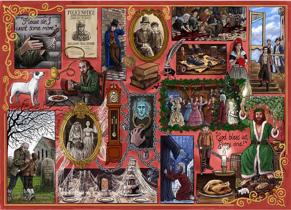 Gibsons - Book Club Charles Dickens 1000 Piece Jigsaw
